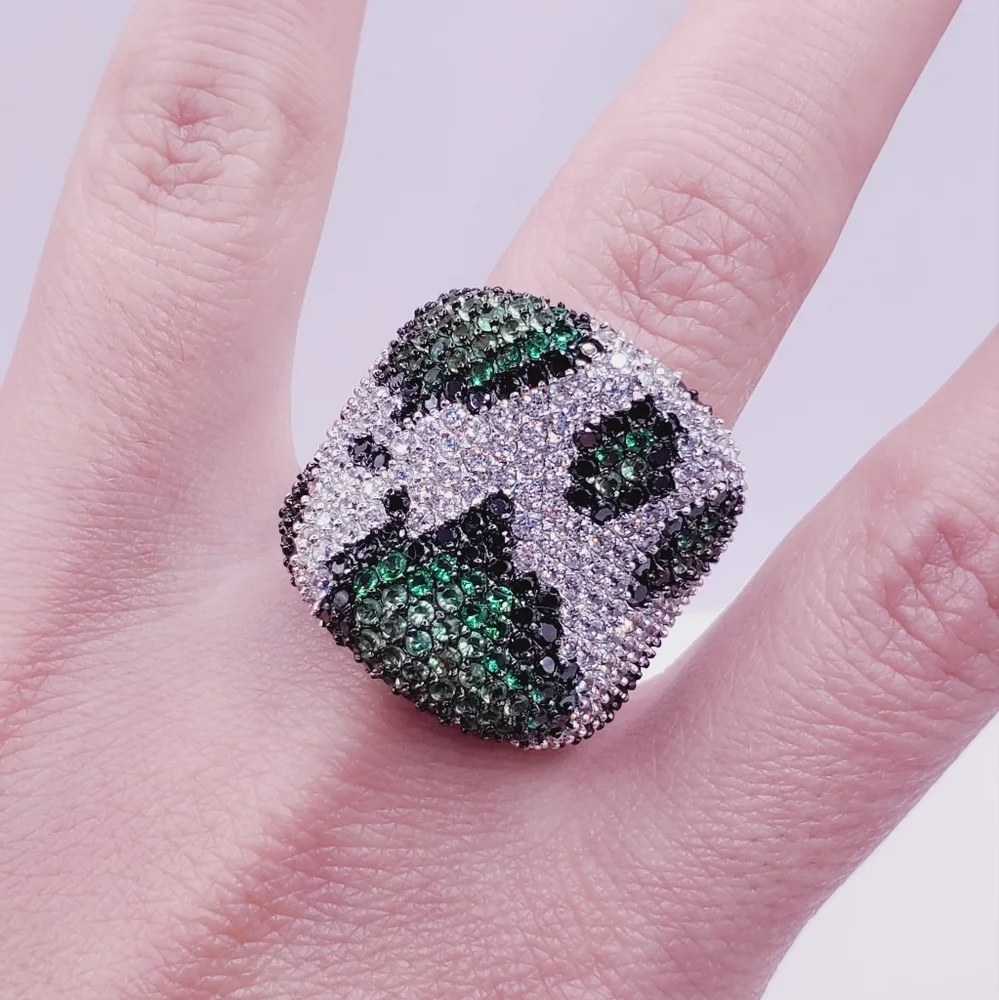 925 Sterling Silver Modern Statement Ring